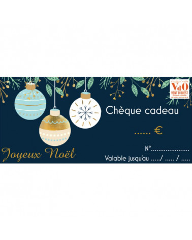 Carte Cadeau de Noël Vent d'Ouest - Montant personnalisable